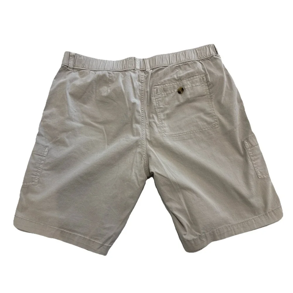 Sonoma Womens Bermuda Khaki Shorts Size 16 Elastic  Waist Cotton Pockets‎ - Picture 7 of 7